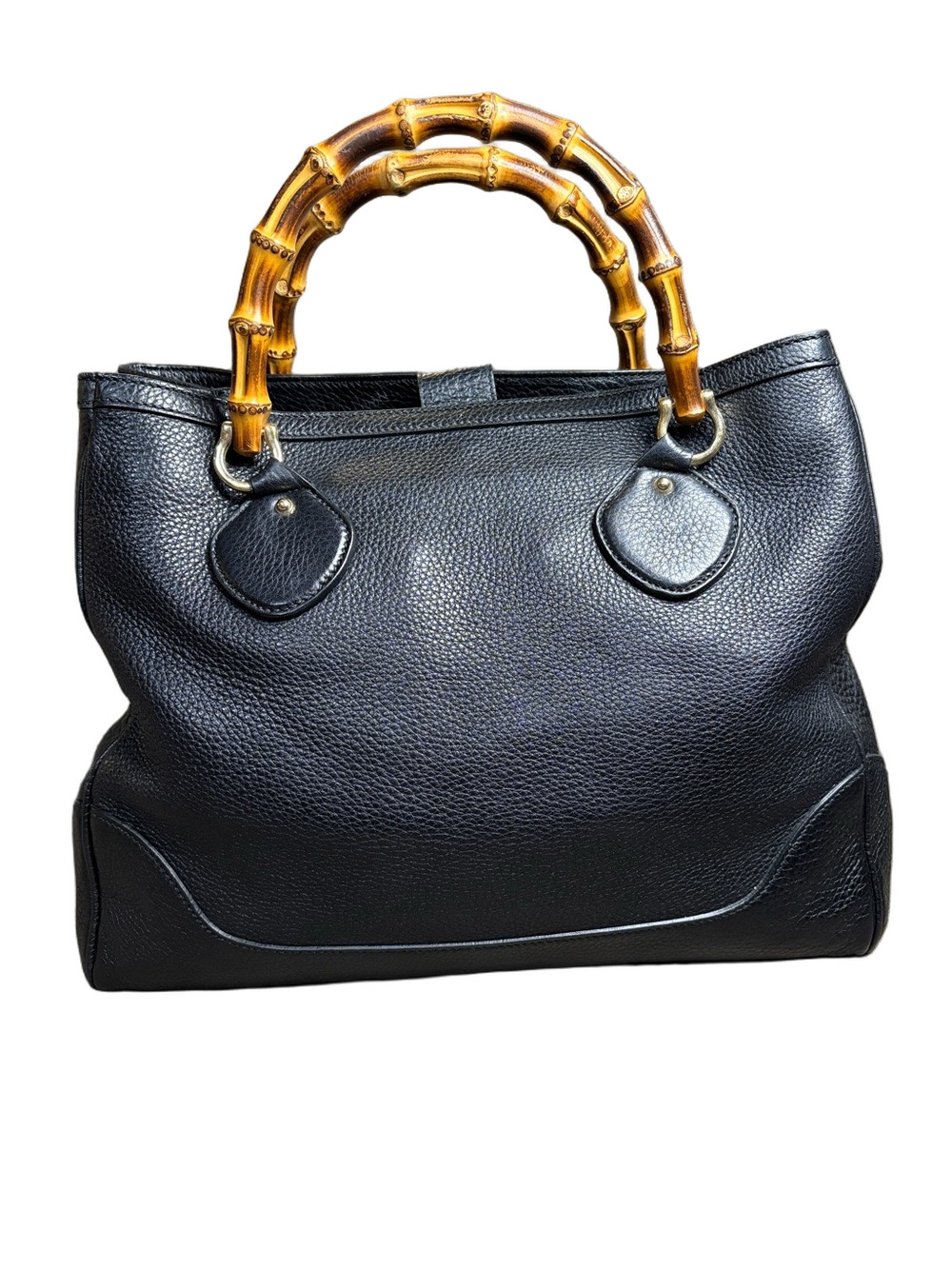 Gucci Vintage Bamboo Diana Leather Handle Tote